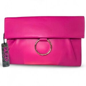 Glitzy Girlz‎ Hot Pink Envelope Clutch